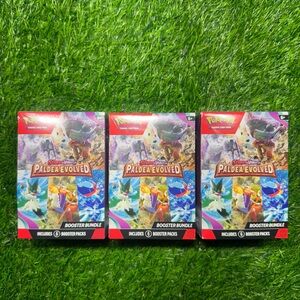 3x 2023 Pokemon Scarlet & Violet ‘Paldea Evolved Booster Bundle’